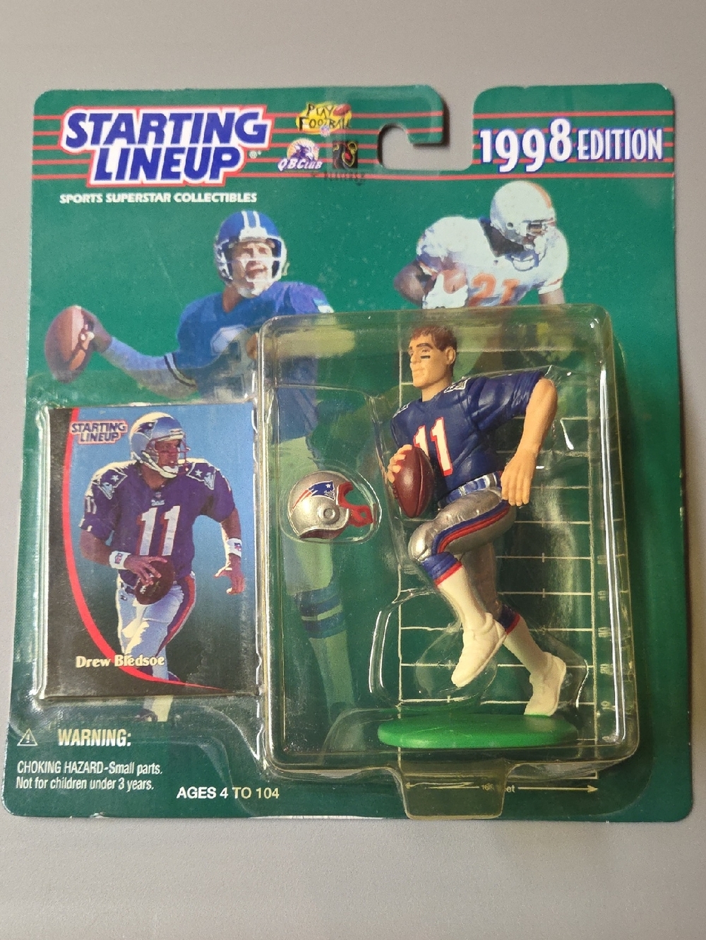 Starting Lineup 1998 Drew Bledsoe Action Figure - Blue